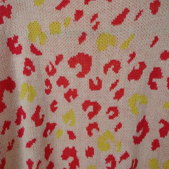 Jodifl Women's Cardigan Duster Small Colorful Leopard Print Oversized Pockets‎ - Picture 7 of 10